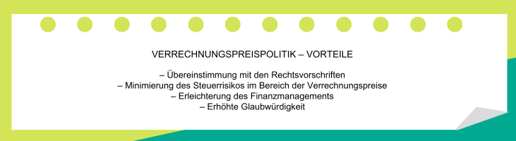 Verrechnungspreispolitik